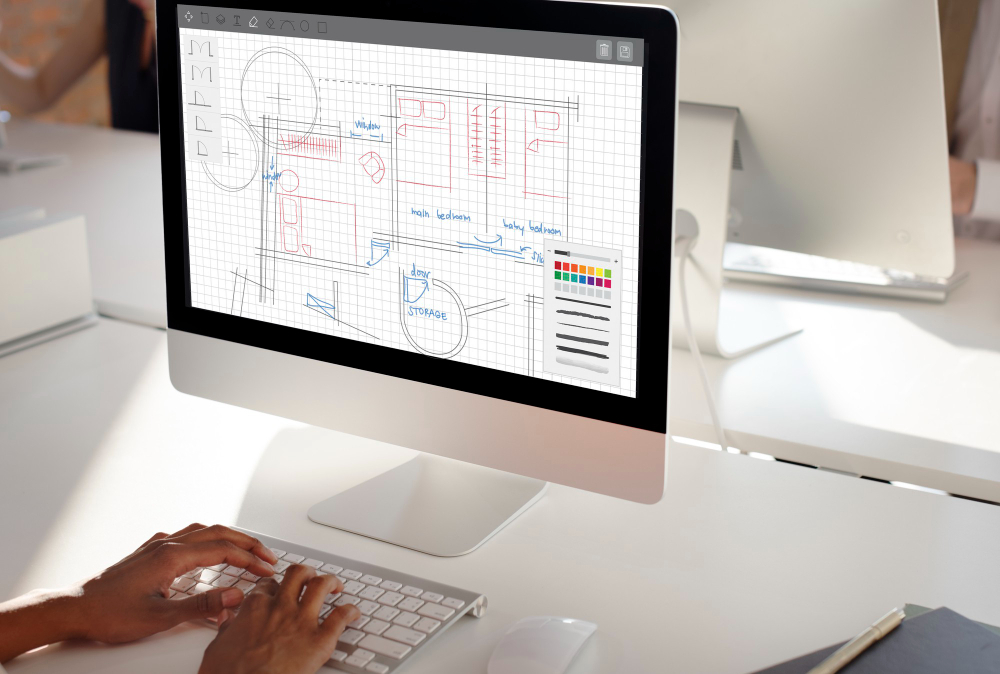 architecture-plan-blueprint-layout-work-concept